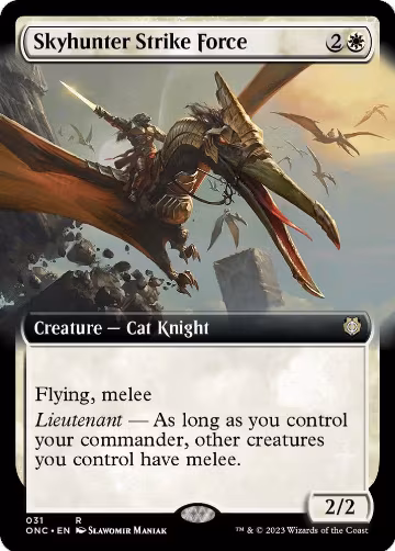 Skyhunter Strike Force (Extended Art) (31), Commander: Phyrexia: All Will Be One — Magic card price