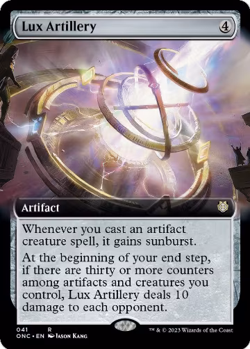 Lux Artillery (Extended Art) (41), Commander: Phyrexia: All Will Be One — Magic card price