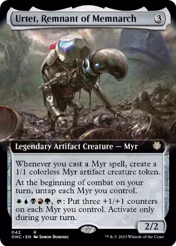 Urtet, Remnant of Memnarch (Extended Art) (42), Commander: Phyrexia: All Will Be One — Magic card price