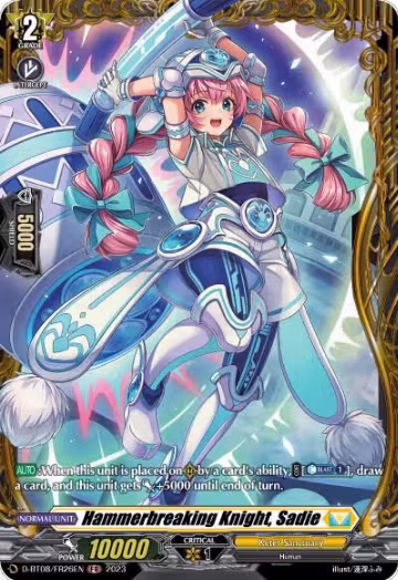 Hammerbreaking Knight, Sadie (FR) (D-BT08/FR26EN), D-BT08: Minerva Rising — Vanguard card price