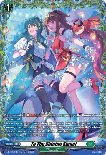 To The Shining Stage! (FR) (D-BT08/FR31EN), D-BT08: Minerva Rising — Vanguard card price