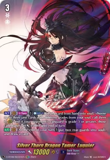 Silver Thorn Dragon Tamer, Luquier (SEC) (D-BT08/SEC01EN) — card price