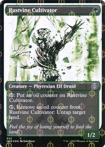 Rustvine Cultivator (Showcase) (Step-and-Compleat Foil) (455), Phyrexia: All Will Be One — Magic card price