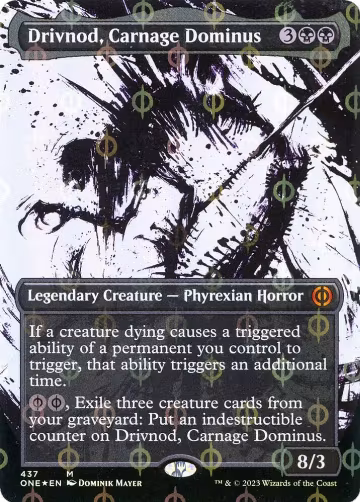 Drivnod, Carnage Dominus (Showcase) (Step-and-Compleat Foil) (437), Phyrexia: All Will Be One — Magic card price