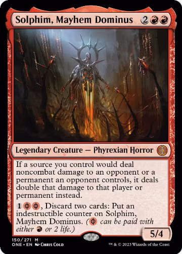 Solphim, Mayhem Dominus (150), Phyrexia: All Will Be One — Magic card price