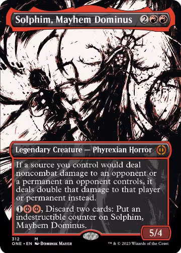 Solphim, Mayhem Dominus (Showcase) (312), Phyrexia: All Will Be One — Magic card price