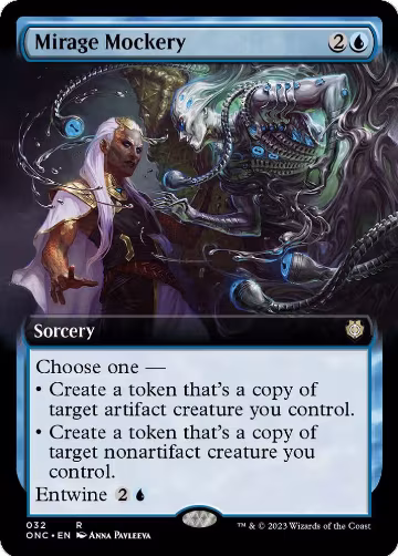 Mirage Mockery (Extended Art) (32), Commander: Phyrexia: All Will Be One — Magic card price