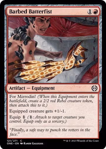 Barbed Batterfist (121), Phyrexia: All Will Be One — Magic card price