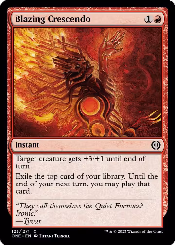 Blazing Crescendo (123), Phyrexia: All Will Be One — Magic card price