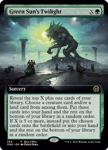 Green Sun's Twilight (Extended Art) (284), Buy-A-Box Promos — Magic card price