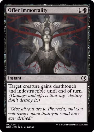 Offer Immortality (102), Phyrexia: All Will Be One — Magic card price