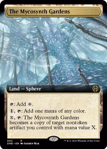 The Mycosynth Gardens (Extended Art) (402), Phyrexia: All Will Be One — Magic card price