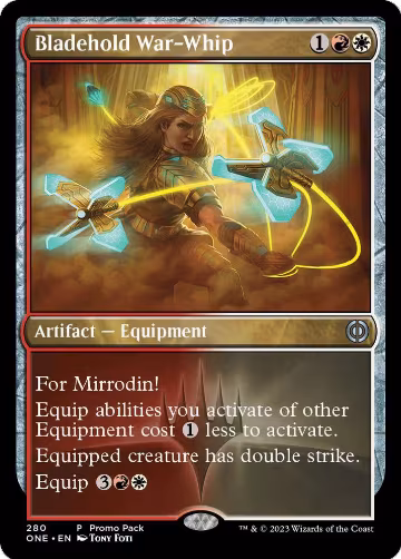 Bladehold War-Whip (280), Promo Pack: Phyrexia: All Will Be One — Magic card price