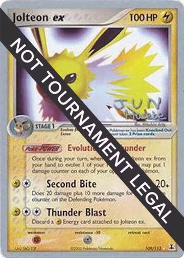 Jolteon ex - 2007 (Jun Hasebe) (109/113), World Championship Decks — Pokémon card price