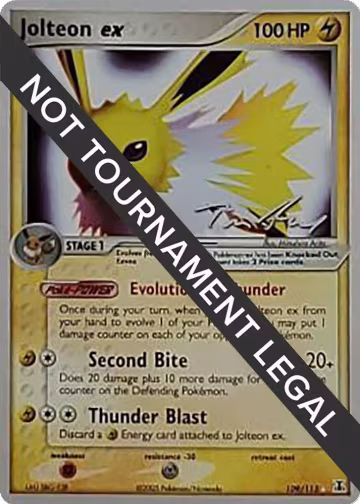 Jolteon ex - 2007 (Tom Roos) (109/113), World Championship Decks — Pokémon card price
