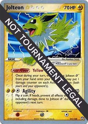 Jolteon Star - 2007 (Tom Roos) (101/108) — card price