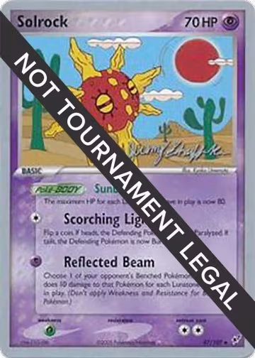 Solrock (47) - 2007 (Jeremy Scharff-Kim) (47/107), World Championship Decks — Pokémon card price
