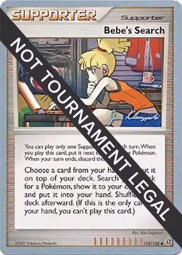 Bebe's Search - 2008 (Jason Klaczynski) (119/132), World Championship Decks — Pokémon card price