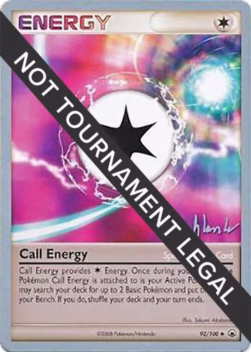 Call Energy - 2008 (Dylan Lefavour) (92/100), World Championship Decks — Pokémon card price