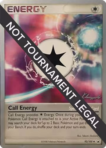 Call Energy - 2008 (Jason Klaczynski) (92/100), World Championship Decks — Pokémon card price