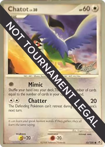 Chatot - 2008 (Paul Atanassov) (55/100), World Championship Decks — Pokémon card price