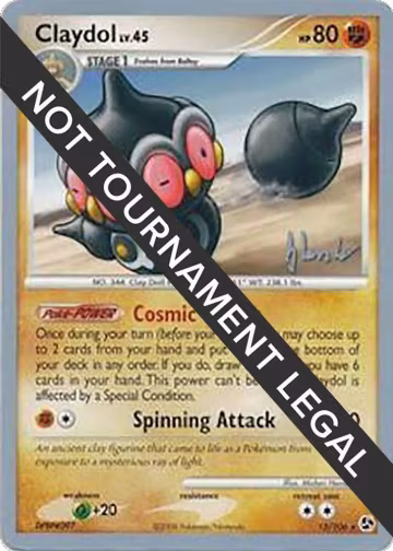 Claydol - 2008 (Dylan Lefavour) (15/106), World Championship Decks — Pokémon card price