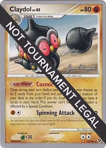 Claydol - 2008 (Jason Klaczynski) (15/106), World Championship Decks — Pokémon card price