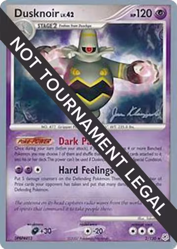 Dusknoir - 2008 (Jason Klaczynski) (2/130), World Championship Decks — Pokémon card price