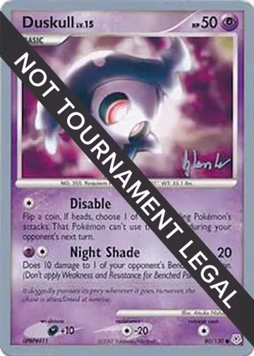 Duskull - 2008 (Dylan Lefavour) (80/130), World Championship Decks — Pokémon card price
