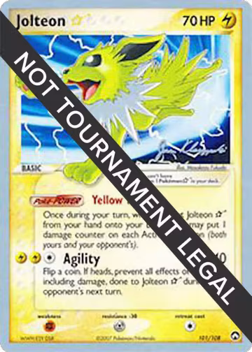 Jolteon Star - 2008 (Jason Klaczynski) (101/108) — card price