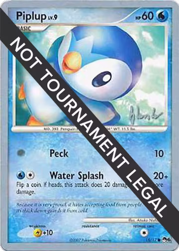 Piplup (15) - 2008 (Dylan Lefavour) (15/17), World Championship Decks — Pokémon card price