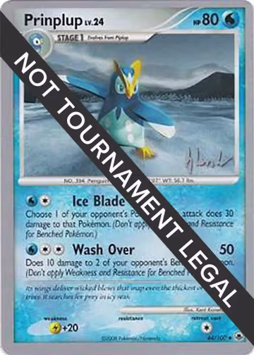 Prinplup (44) - 2008 (Dylan Lefavour) (44/100), World Championship Decks — Pokémon card price