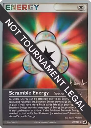 Scramble Energy - 2008 (Dylan Lefavour) (89/101), World Championship Decks — Pokémon card price