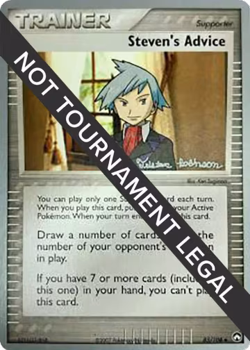 Steven's Advice - 2008 (Tristan Robinson) (83/108), World Championship Decks — Pokémon card price