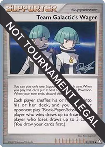 Team Galactic's Wager - 2008 (Paul Atanassov) (115/123), World Championship Decks — Pokémon card price