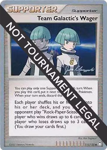 Team Galactic's Wager - 2008 (Jason Klaczynski) (115/123), World Championship Decks — Pokémon card price
