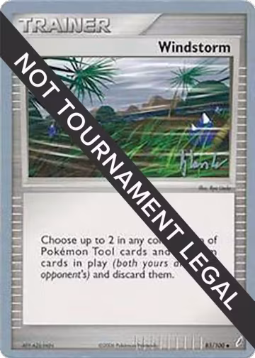 Windstorm - 2008 (Dylan Lefavour) (85/100), World Championship Decks — Pokémon card price