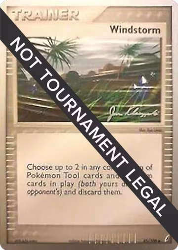 Windstorm - 2008 (Jason Klaczynski) (85/100), World Championship Decks — Pokémon card price