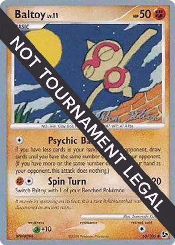 Baltoy - 2009 (Stephen Silvestro) (60/106), World Championship Decks — Pokémon card price