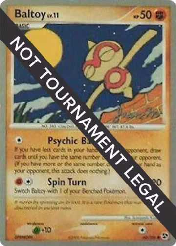 Baltoy - 2009 (Jason Martinez) (60/106), World Championship Decks — Pokémon card price