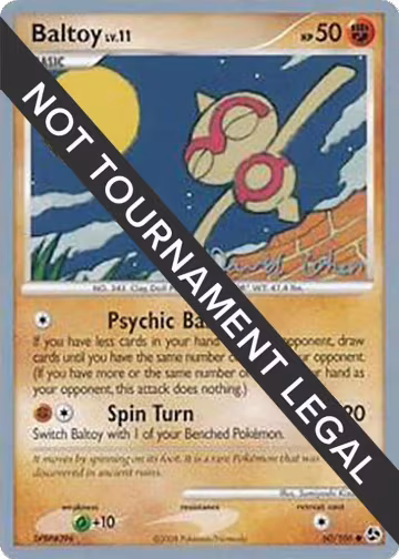 Baltoy - 2009 (David Cohen) (60/106), World Championship Decks — Pokémon card price