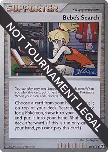 Bebe's Search - 2009 (Stephen Silvestro) (89/111), World Championship Decks — Pokémon card price