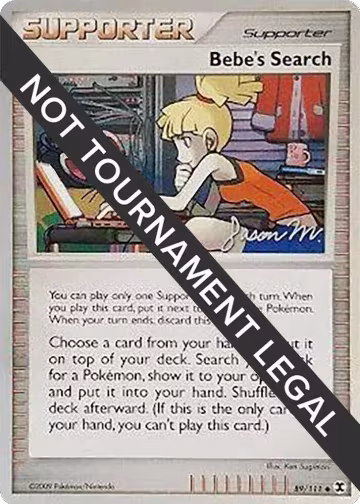 Bebe's Search - 2009 (Jason Martinez) (89/111), World Championship Decks — Pokémon card price