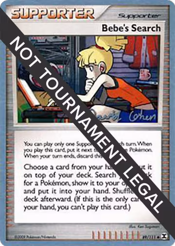Bebe's Search - 2009 (David Cohen) (89/111), World Championship Decks — Pokémon card price