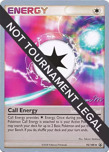Call Energy - 2009 (Jason Martinez) (92/100), World Championship Decks — Pokémon card price