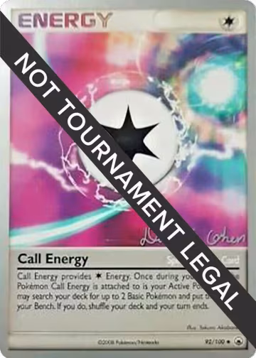 Call Energy - 2009 (David Cohen) (92/100), World Championship Decks — Pokémon card price