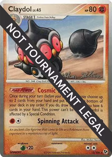 Claydol - 2009 (Stephen Silvestro) (15/106), World Championship Decks — Pokémon card price