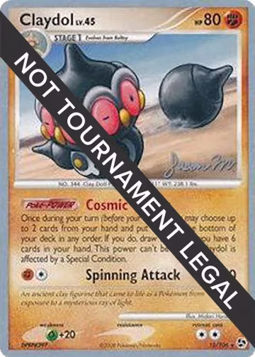 Claydol - 2009 (Jason Martinez) (15/106), World Championship Decks — Pokémon card price