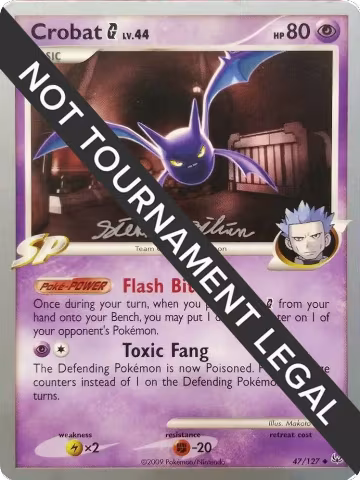 Crobat G - 2009 (Stephen Silvestro) (47/127), World Championship Decks — Pokémon card price