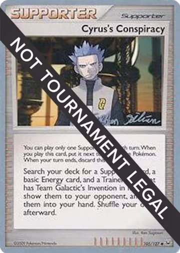 Cyrus's Conspiracy - 2009 (Stephen Silvestro) (105/127), World Championship Decks — Pokémon card price